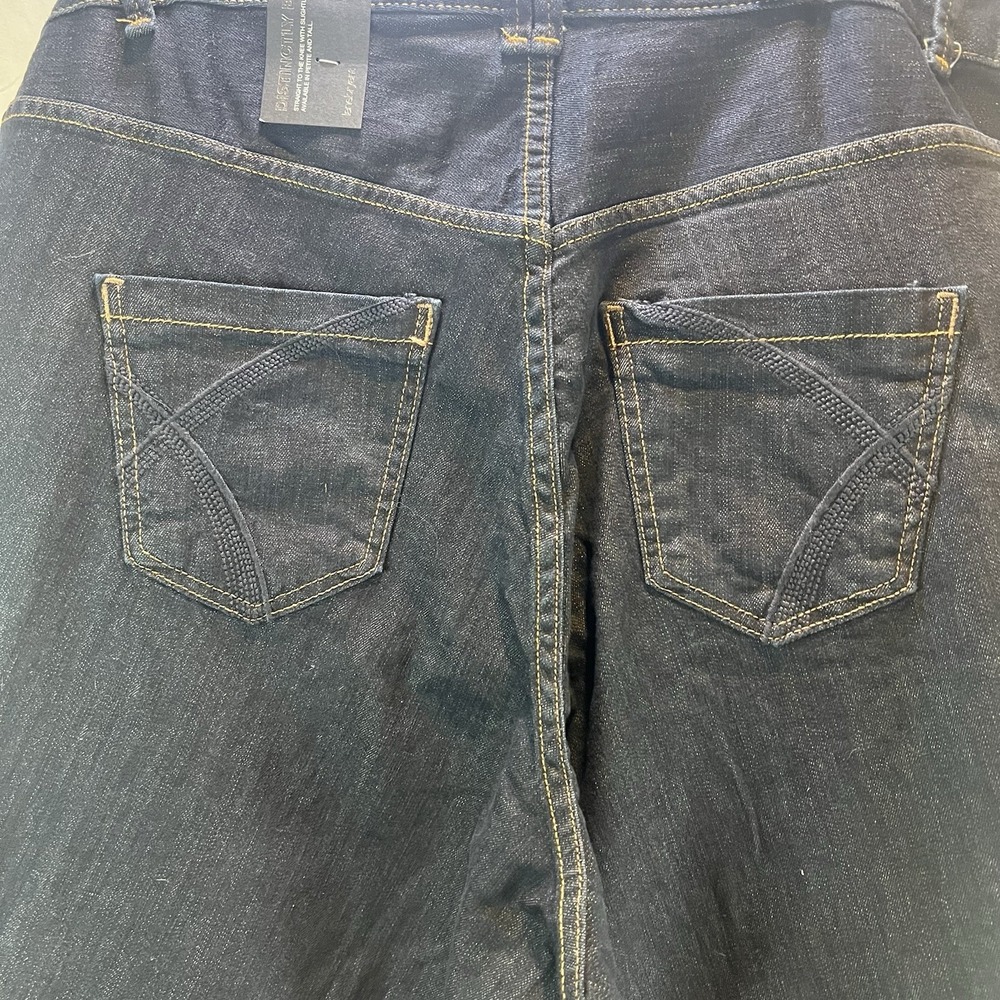 Lane‎ Bryant Womens Distinctly Boot 18 Blue Denim Cotton Stretch Bootcut NWT - Picture 9 of 9